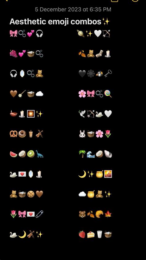 emoji combos|Aesthetic Emoji Combos .